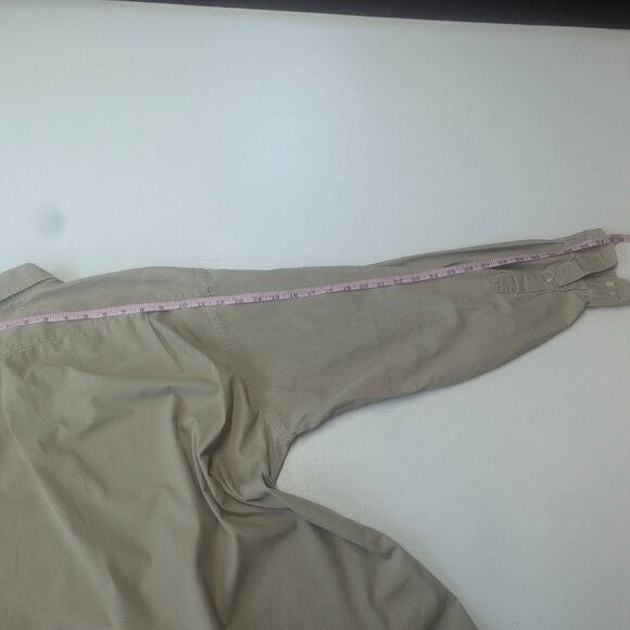 Tommy Hilfiger Size  16 1/2x34/35 Khaki Long Sleeved Button Down - Picture 5 of 16